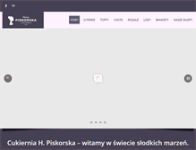 Tablet Screenshot of cukiernia-piskorska.pl